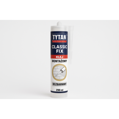Klej montażowy TYTAN PROFESSIONAL CLASSIC FIX 290 ml - Bezbarwny