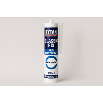 Klej montażowy TYTAN PROFESSIONAL CLASSIC FIX 290 ml - Bezbarwny