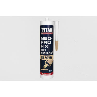 Klej montażowy TYTAN PROFESSIONAL NEO-PRO FIX 290 ml - Beżowy