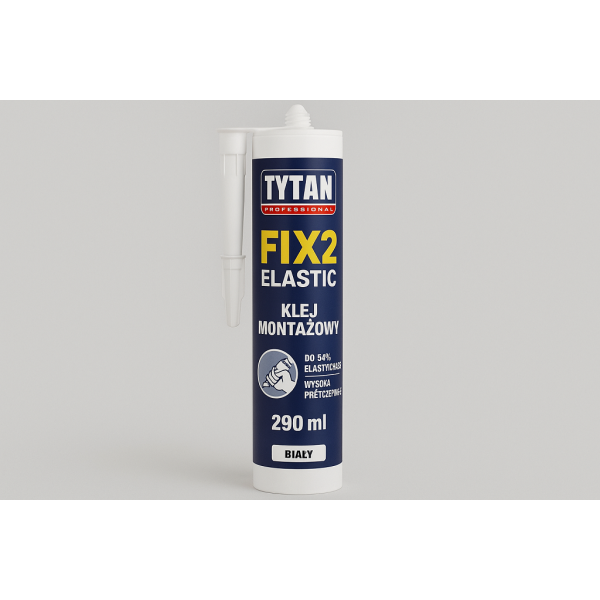 TYTAN PROFESSIONAL FIX2 ELASTIC Klej montażowy 290 ml biały PL
