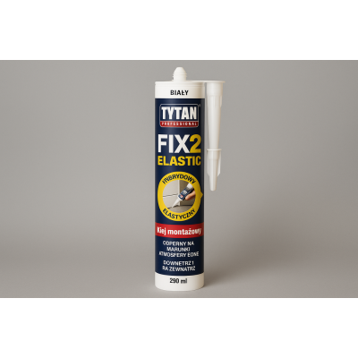 Klej montażowy TYTAN PROFESSIONAL FIX2 ELASTIC 290 ml