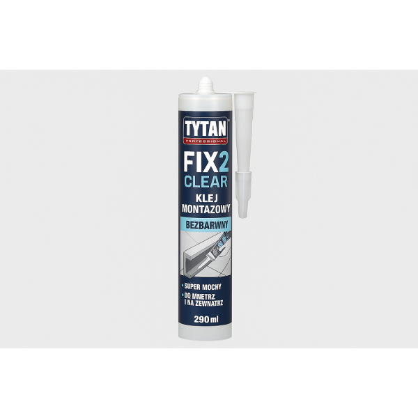 TYTAN PROFESSIONAL FIX2 CLEAR Klej montażowy 290 ml bezbarwny PL