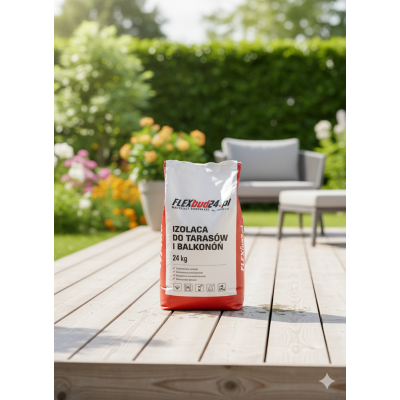 Izolacja tarasów i balkonów 24 kg - Skuteczna ochrona przed wilgocią |