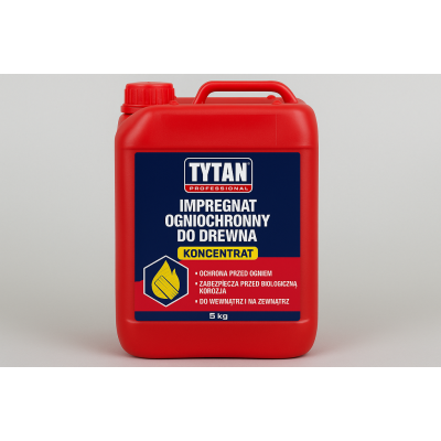 Impregnat ogniochronny do drewna 5kg - TYTAN PROFESSIONAL