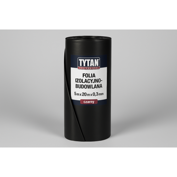 TYTAN PROFESSIONAL Folia izolacyjno-budowlana 5m x 20m x 0,3mm czarny PL