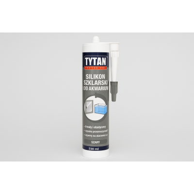 Silikon szklarski i do akwarium 280 ml - Szary, Profesjonalny