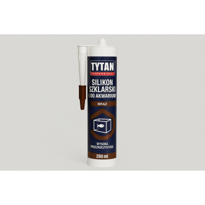 Silikon szklarski TYTAN PROFESSIONAL 280 ml - biały