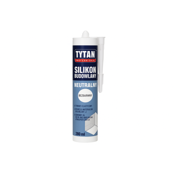 TYTAN PROFESSIONAL Silikon Budowlany Neutralny 280 ml bezbarwny PL