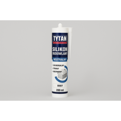 Silikon Budowlany Neutralny 280ml Biały - TYTAN PROFESSIONAL