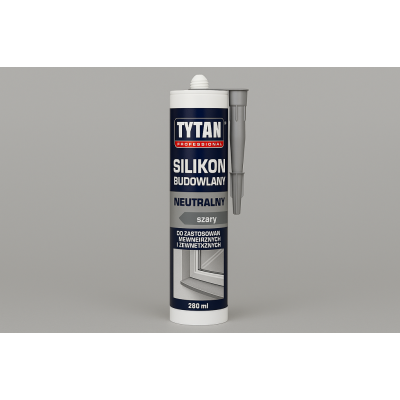Silikon Budowlany Neutralny 280 ml - Szary, Profesjonalny