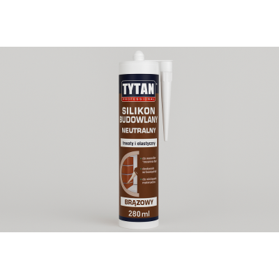 Silikon Budowlany TYTAN PROFESSIONAL 280ml - Brązowy