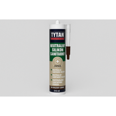 Silikon sanitarny TYTAN PRO Dark Brown 310 ml