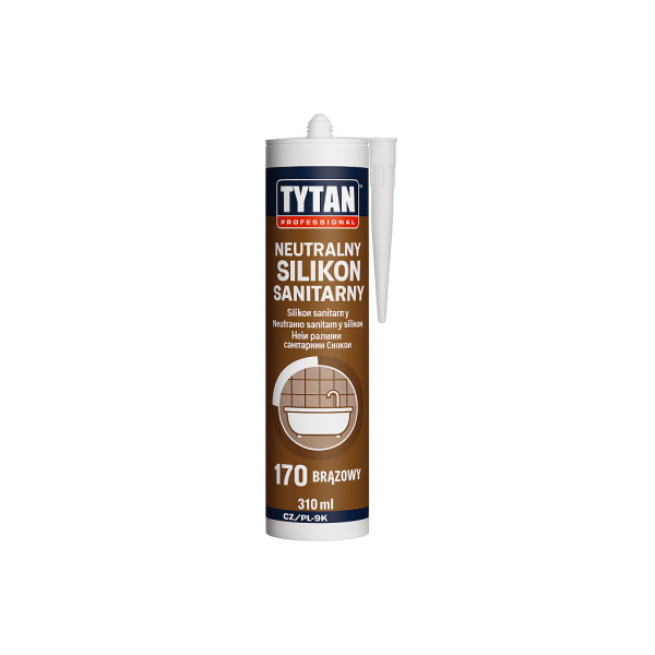 TYTAN PROFESSIONAL Neutralny Silikon Sanitarny 310 ml 170 brązowy CZ-PL-SK-UA