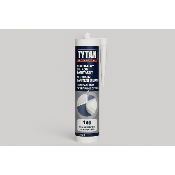 TYTAN PROFESSIONAL Neutralny Silikon Sanitarny 310 ml 140 biały porcelanowy CZ-PL-SK-UA