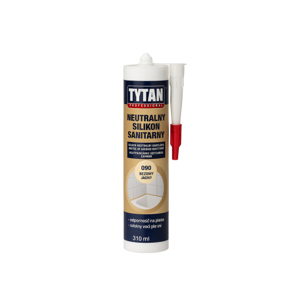 TYTAN PROFESSIONAL Neutralny Silikon Sanitarny 310 ml 090 beżowy jasny CZ-PL-SK-UA