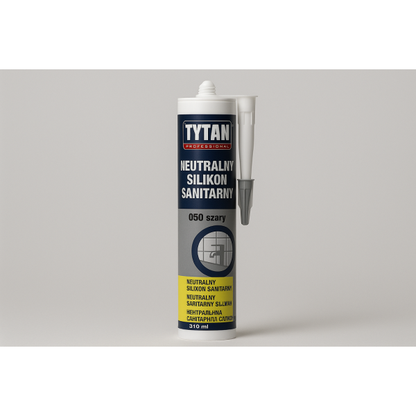 TYTAN PROFESSIONAL Neutralny Silikon Sanitarny 310 ml 050 szary CZ-PL-SK-UA